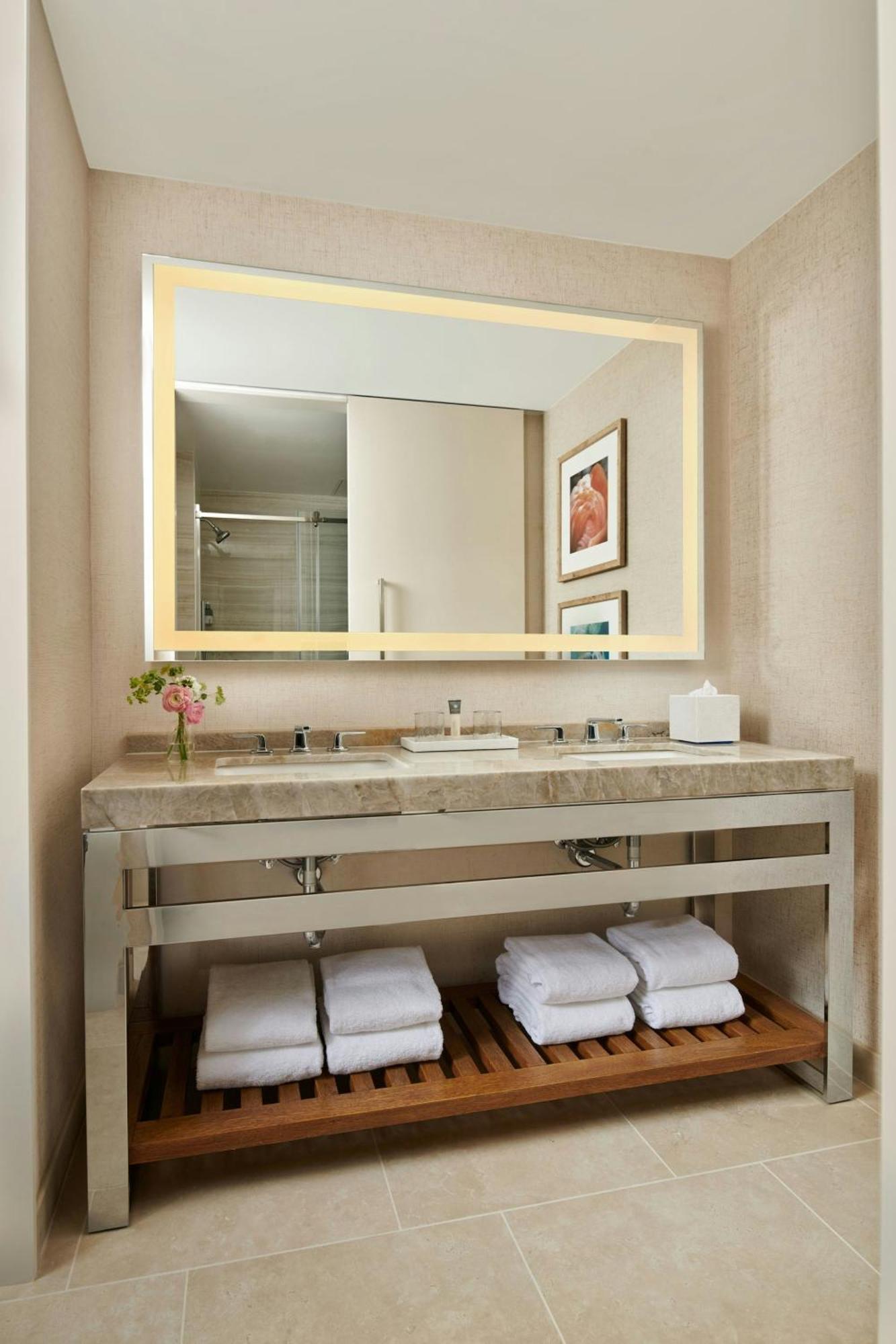 Two Queen Beds Water Park View Gulf Coast Tower or Mobility Accessible Roll Shower